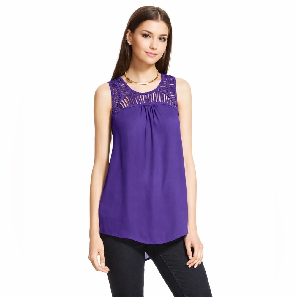 MOSSIMO Women’s Purple Sleeveless Top Size Large